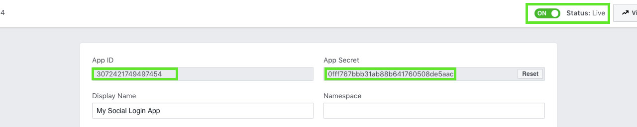 Facebook Setup - Step 9
