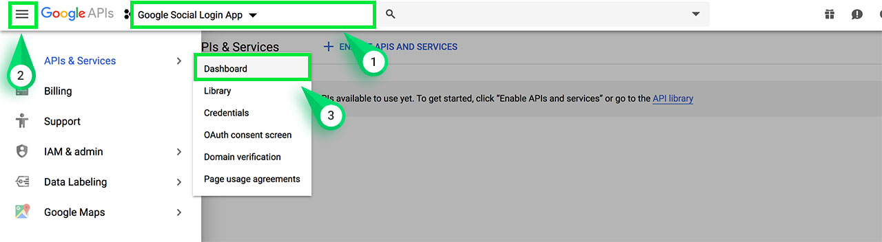 Google Setup - Step 2
