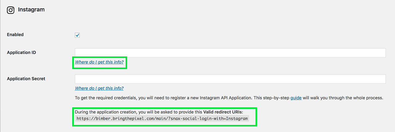 Instagram Setup - Step 2
