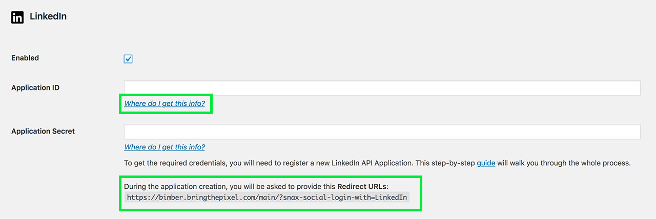 LinkedIn Setup - Step 3